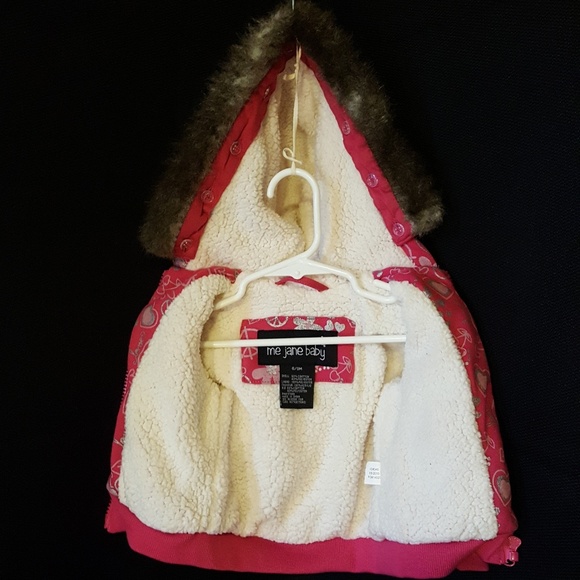 Me Jane Baby | faux fur lined coat - Picture 5 of 6